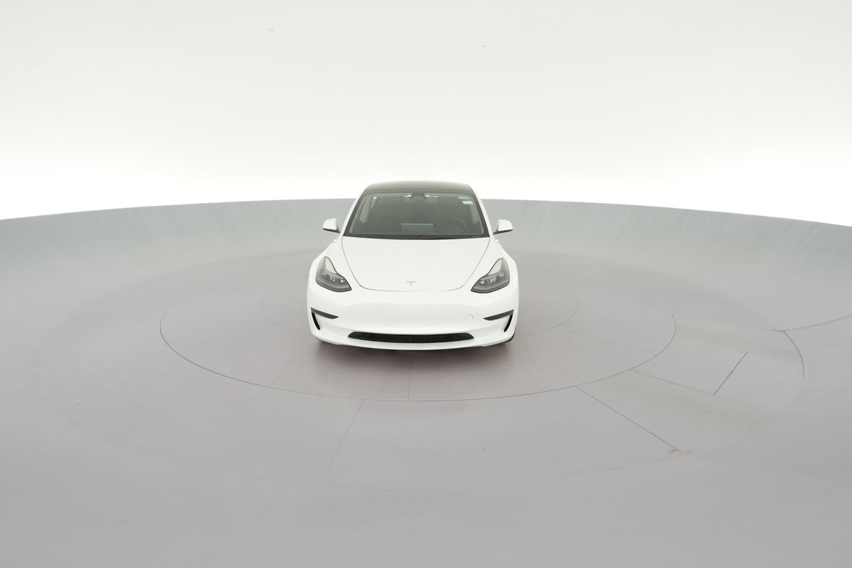 2023 Tesla Model 3 Rear-Wheel Drive in Pearl White — 360° view 1