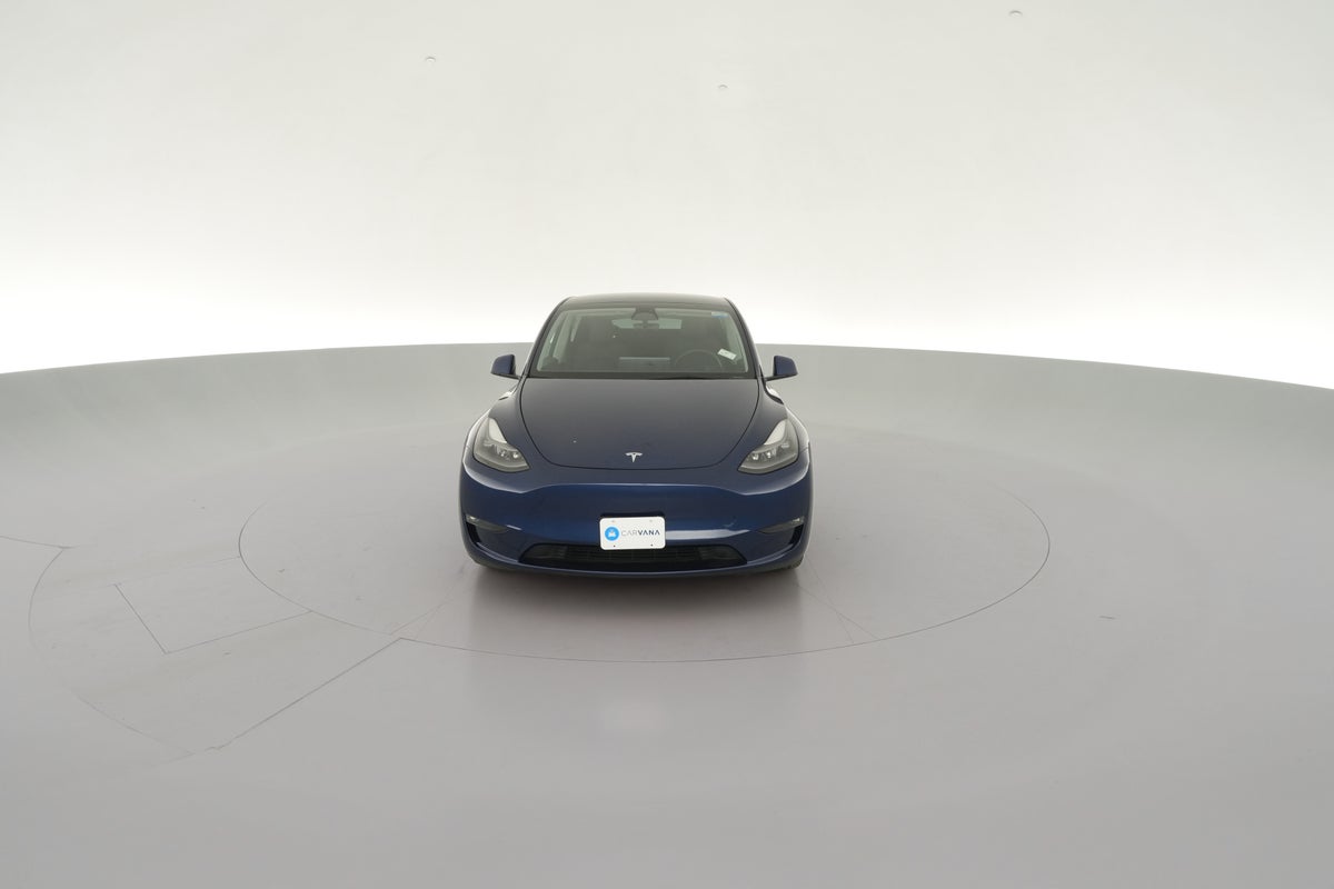 2023 Tesla Model Y Long Range All-Wheel Drive in Deep Blue Metallic — 360° view 1