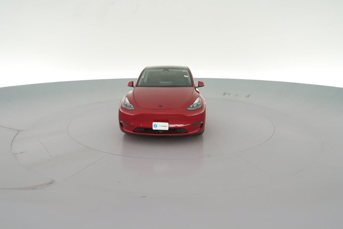 2022 Tesla Model Y Performance All-Wheel Drive in Red Multi-coat — 360° view 1