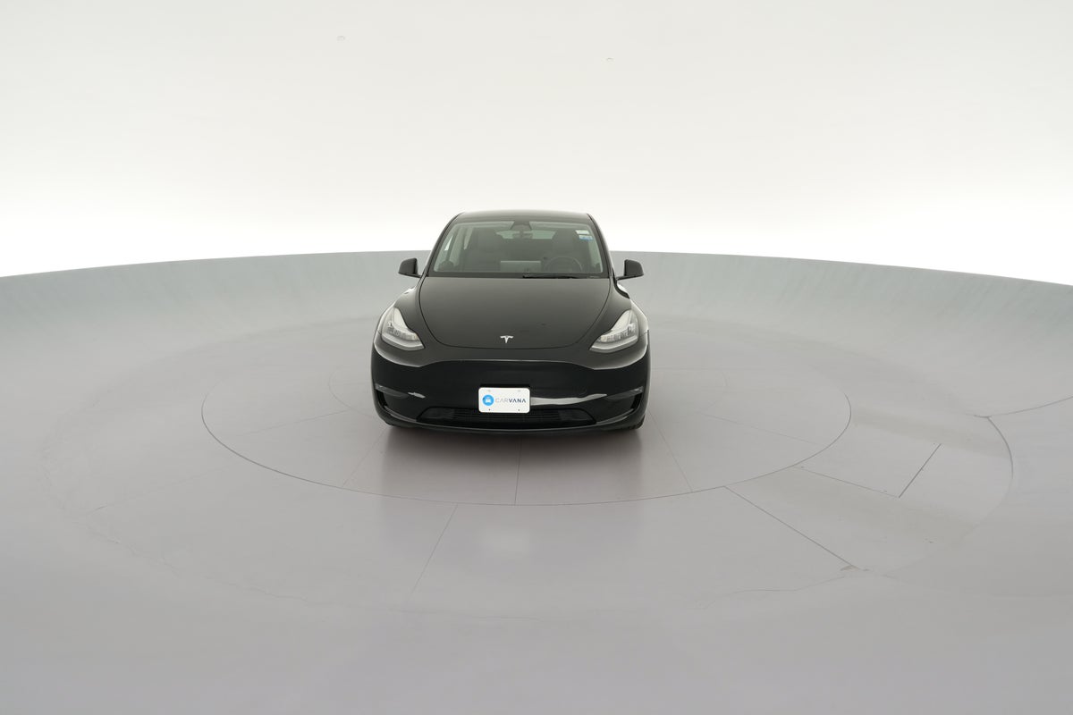 2023 Tesla Model Y Long Range All-Wheel Drive in Solid Black — 360° view 1