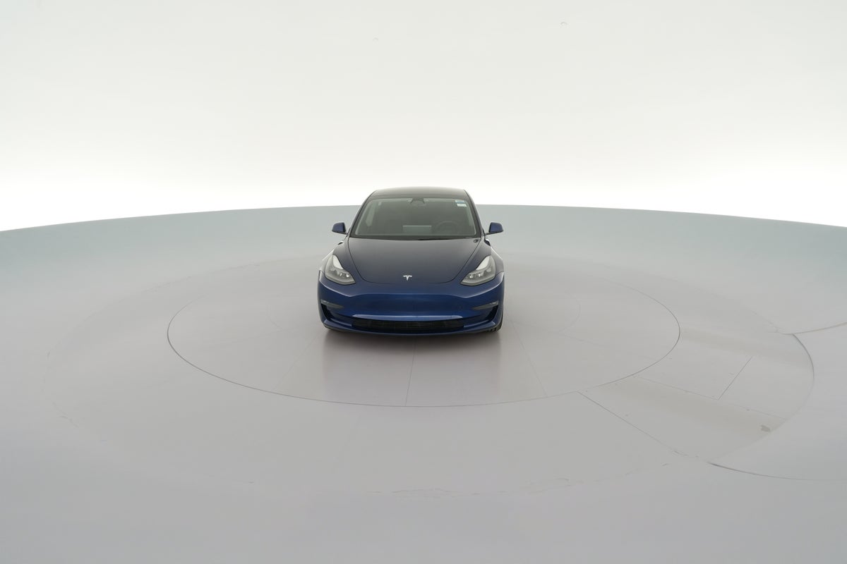 2023 Tesla Model 3 Long Range All-Wheel Drive in Deep Blue Metallic — 360° view 1