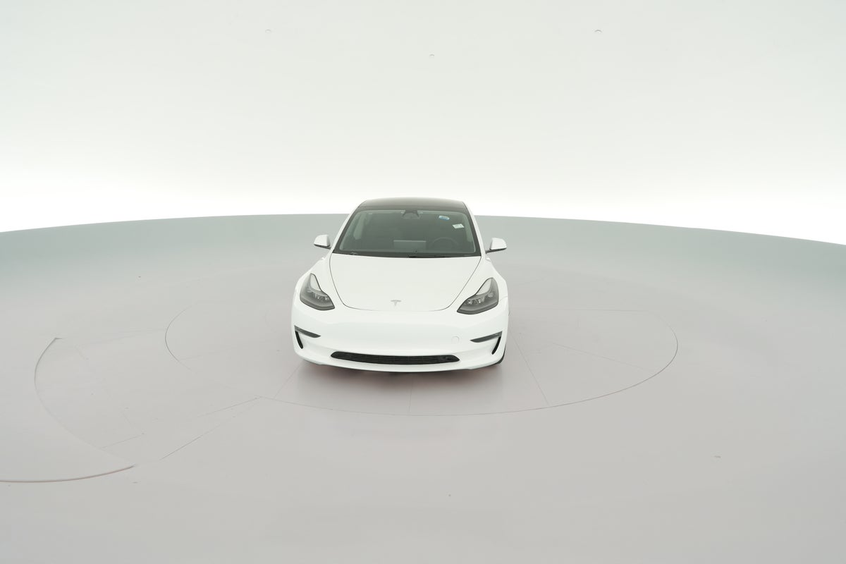 2023 Tesla Model 3 Long Range All-Wheel Drive in Pearl White — 360° view 1