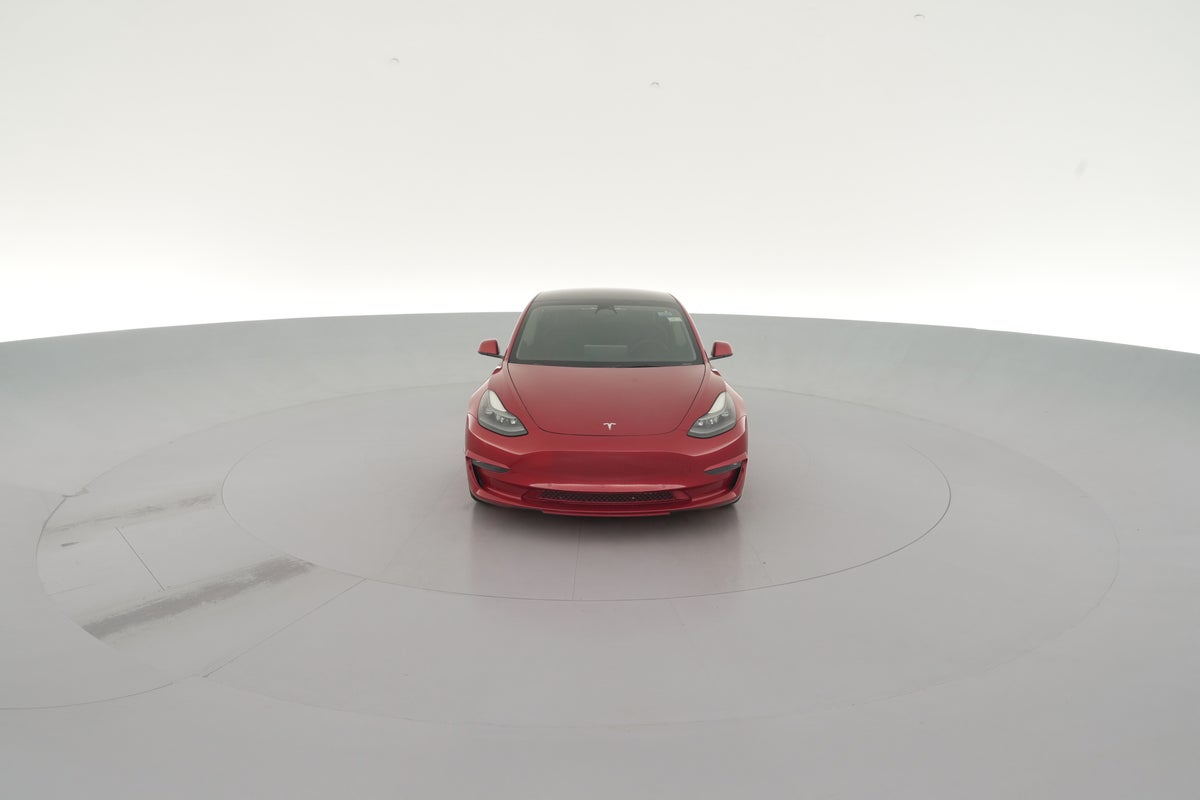 2022 Tesla Model 3 Long Range All-Wheel Drive in Red Multi-coat — 360° view 1