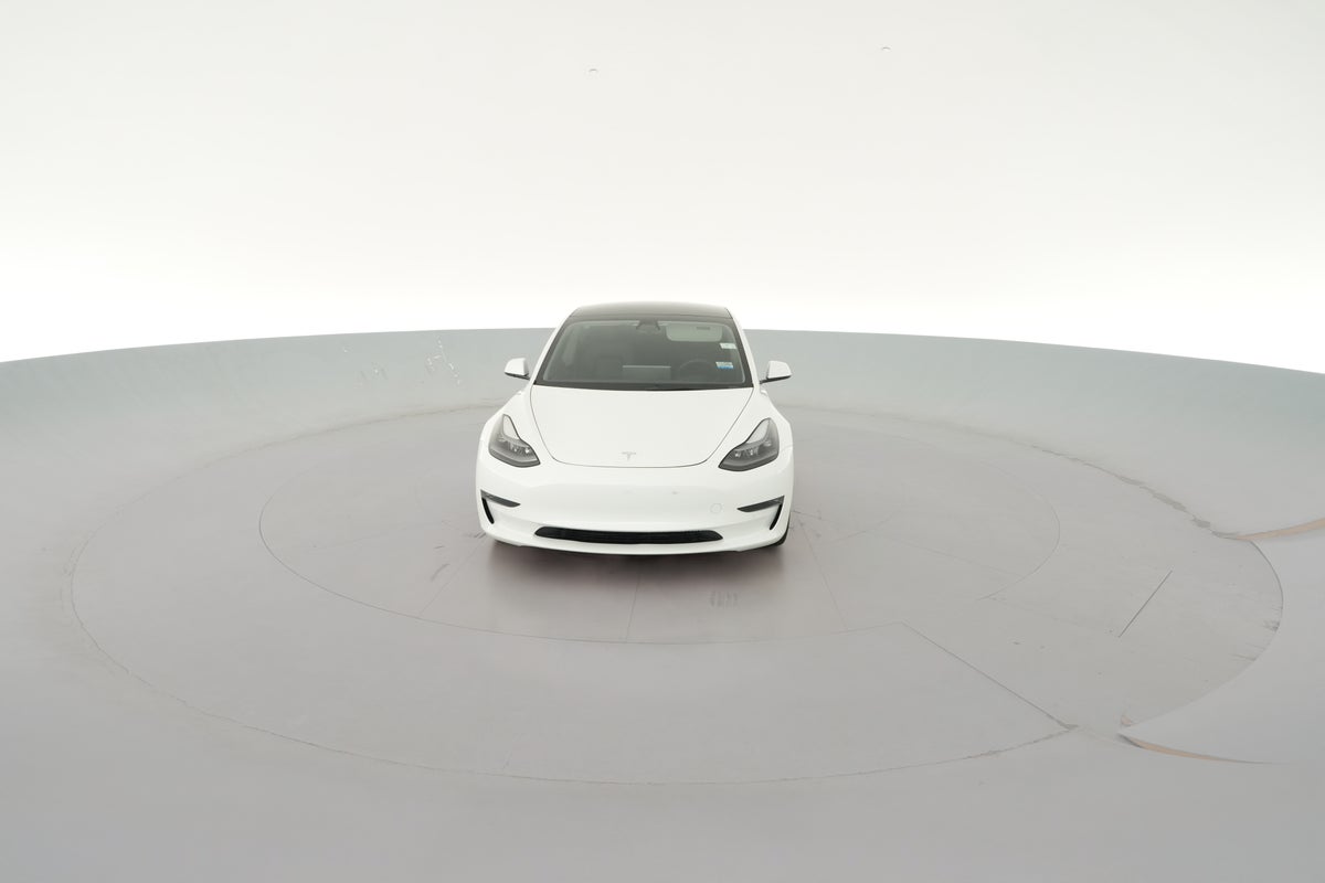 2022 Tesla Model 3 Long Range All-Wheel Drive in Pearl White — 360° view 1