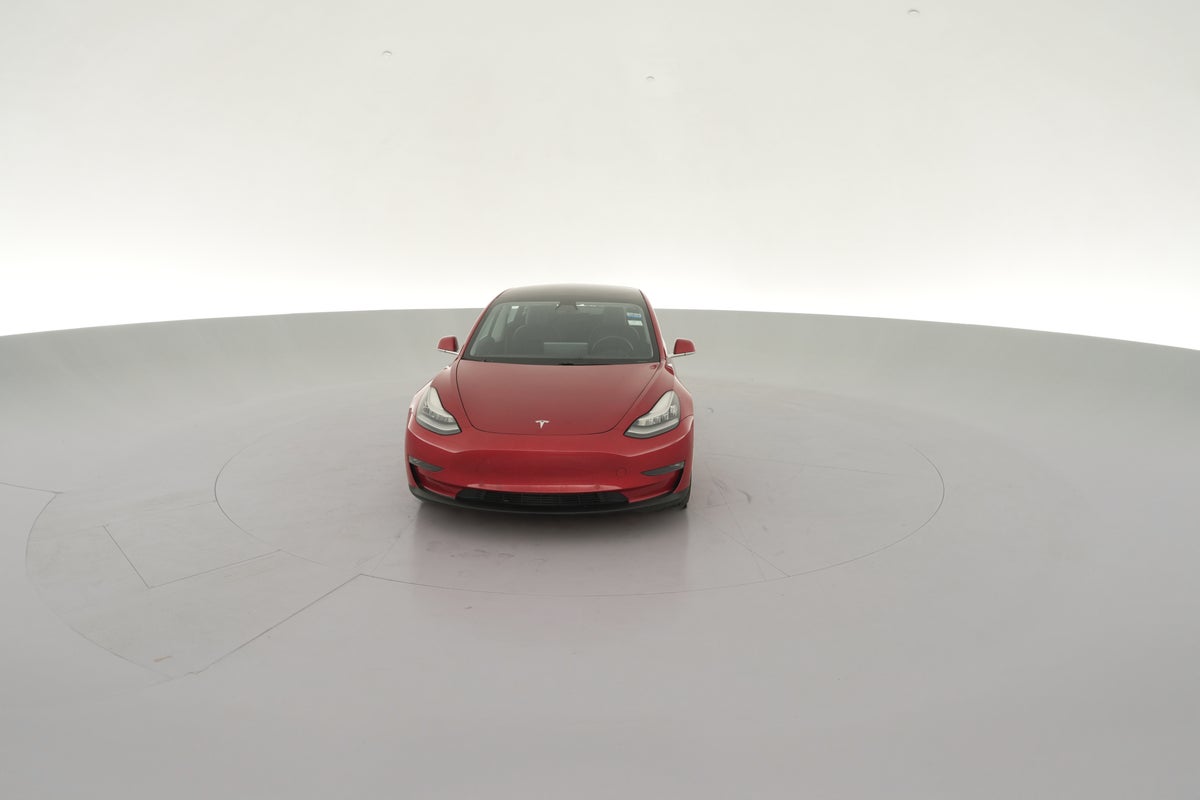 2019 Tesla Model 3 Long Range All-Wheel Drive in Red Multi-coat — 360° view 1