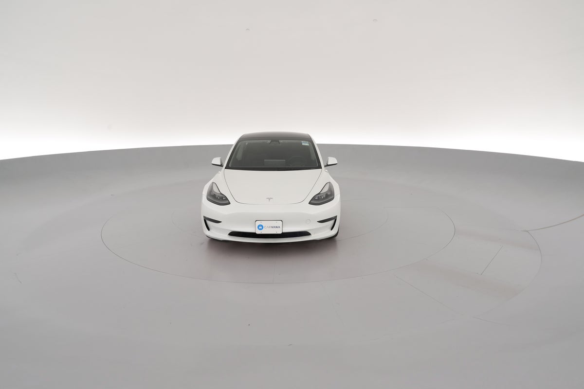 2023 Tesla Model 3 Long Range All-Wheel Drive in Pearl White — 360° view 1