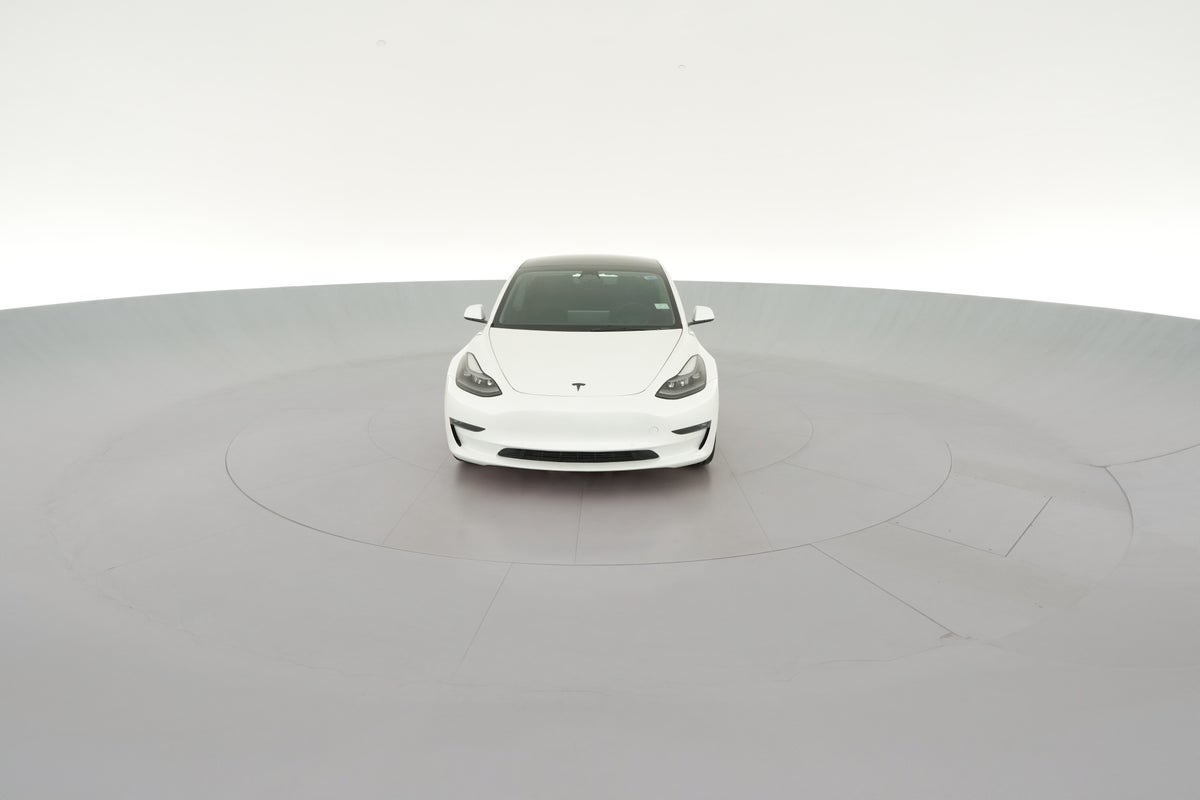 2022 Tesla Model 3 Long Range All-Wheel Drive in Pearl White — 360° view 1