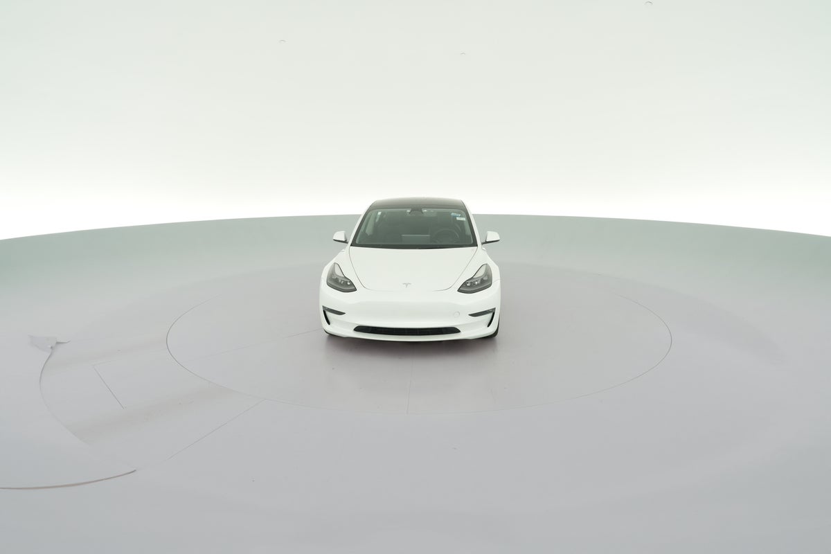 2023 Tesla Model 3 Long Range All-Wheel Drive in Pearl White — 360° view 1