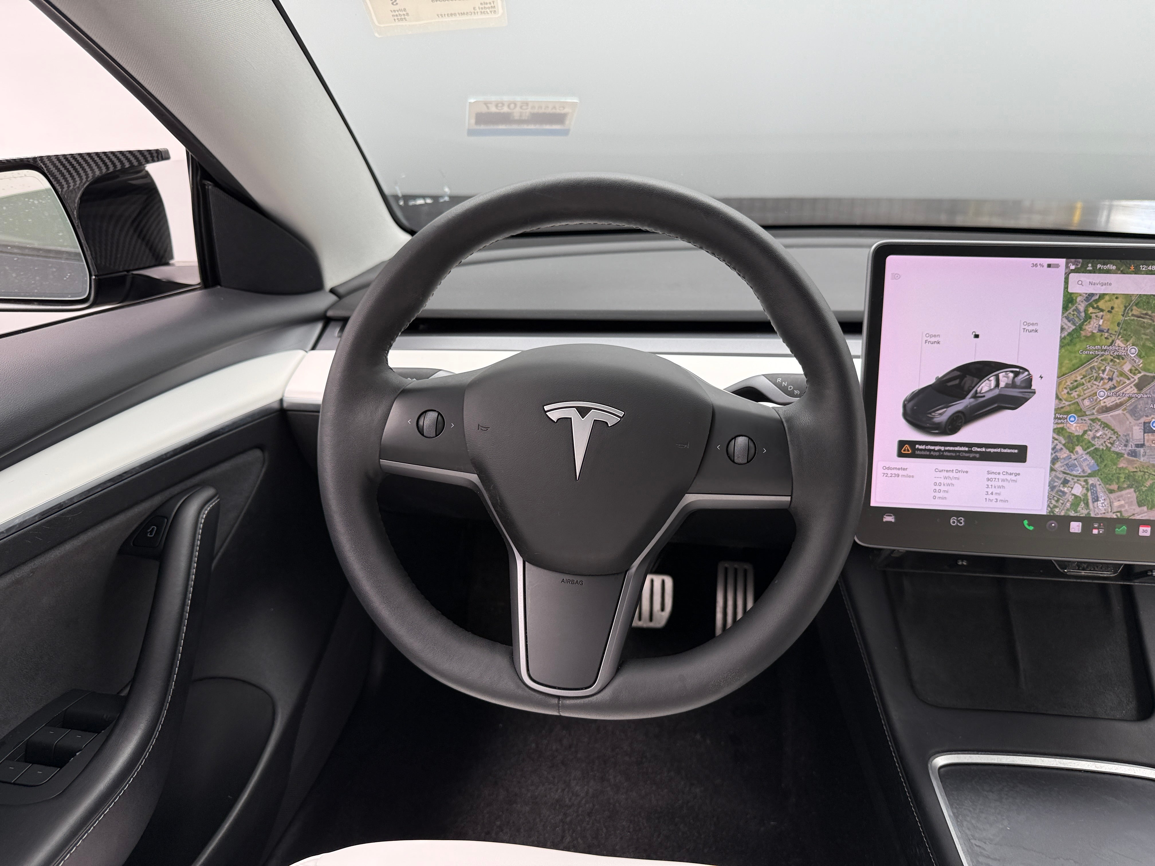 Used 2021 Tesla Model 3 Base with VIN 5YJ3E1EC5MF093127 for sale in Auburn, WA