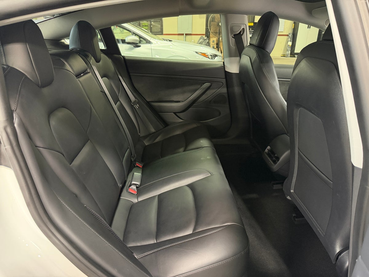 2021 Tesla Model 3 Long Range All-Wheel Drive in Pearl White — photo 2
