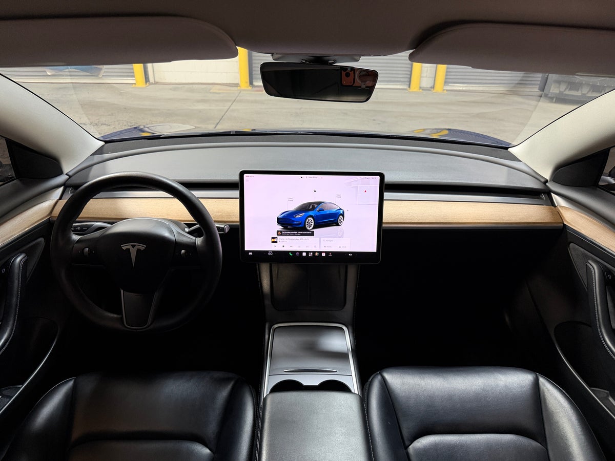 2022 Tesla Model 3 Rear-Wheel Drive in Deep Blue Metallic — photo 2
