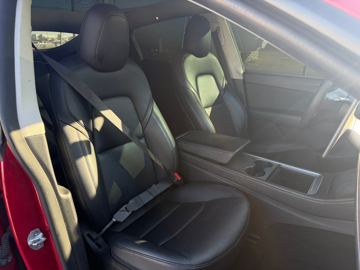 2022 Tesla Model Y Performance All-Wheel Drive in Red Multi-coat — photo 2